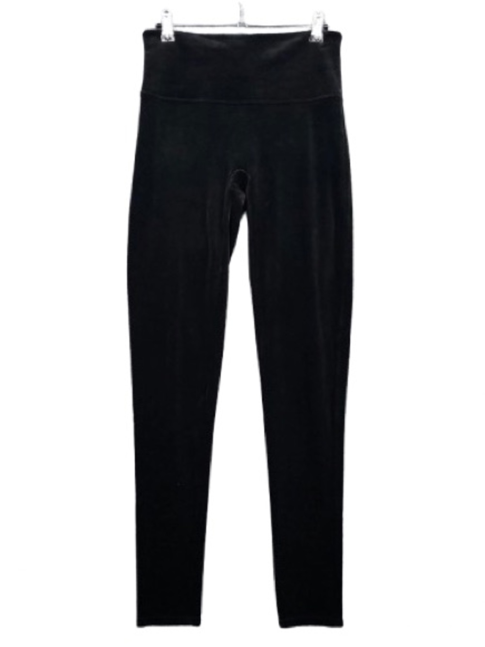 SPANX Black High-Waisted Shape wear Velour Leggings Black Large
